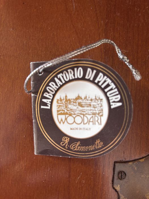 Garrafeira madeira pintada à mão por R. Simonetto