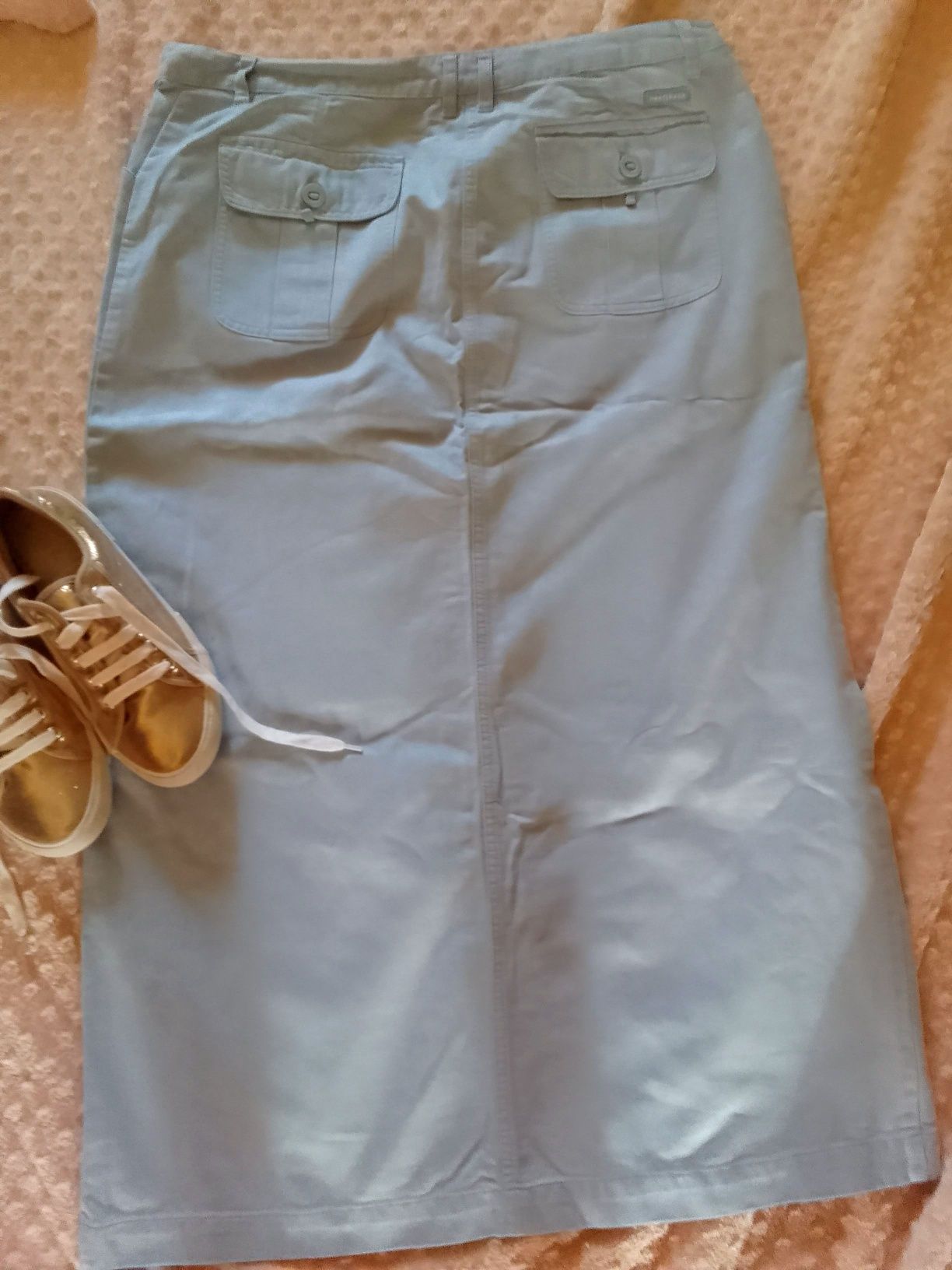 джинсовая юбка NEXT с разрезом  XXL