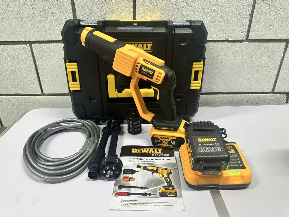 Суперціна! Акумуляторна міні мийка  Dewalt DCPW 550B 36v 6ah
