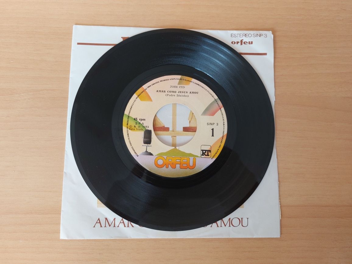 Vinil Single - José Cid - Amar como Jesus Amou 1983