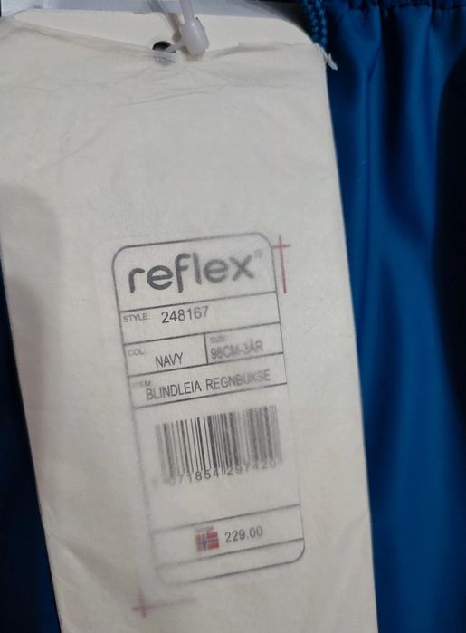 Spodnie przeciwdeszczowe od deszczu gumowane nieprzemakalne