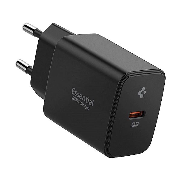 Ładowarka sieciowa Spigen Essential EE201EU USB-C 20W - czarna