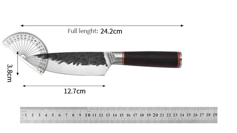 Nóż szefa kuchni - stal wysokowęglowa 5Cr15
