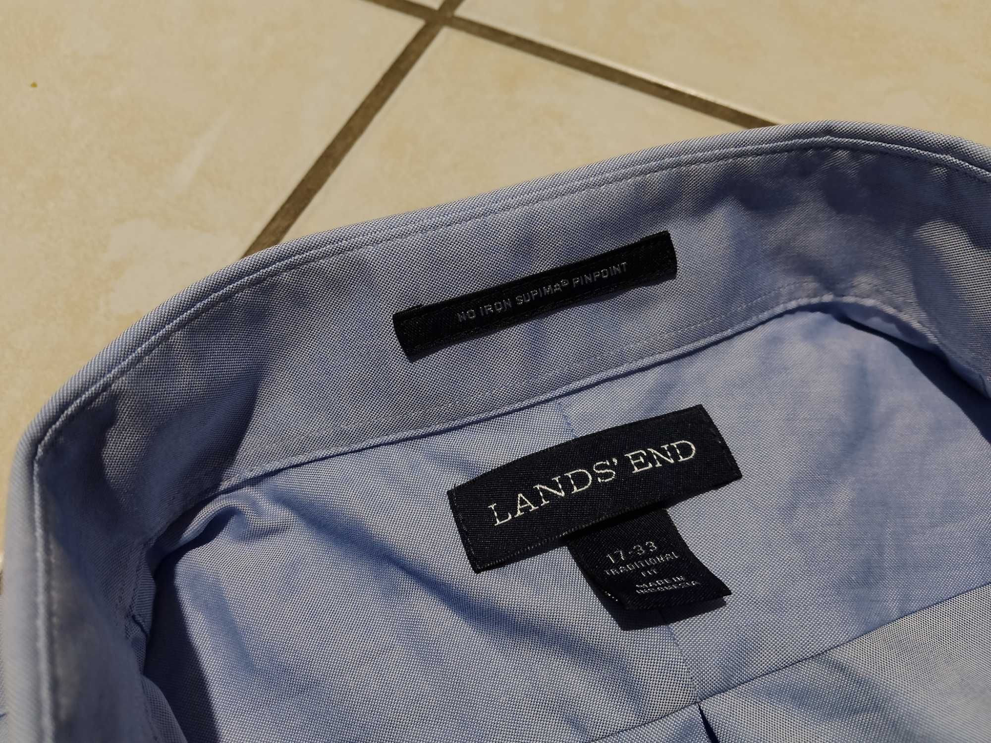 LANDS END USA - NOWA! z LOGO Markowa Koszula Męska rozmiar XXL