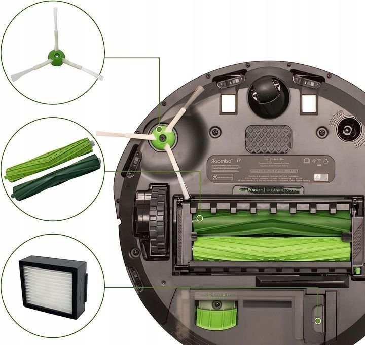 Zestaw do iRobot Roomba E5 E6 E7 I7 fi3+ i4+ i6+ i8+ e6 j7+ filtry