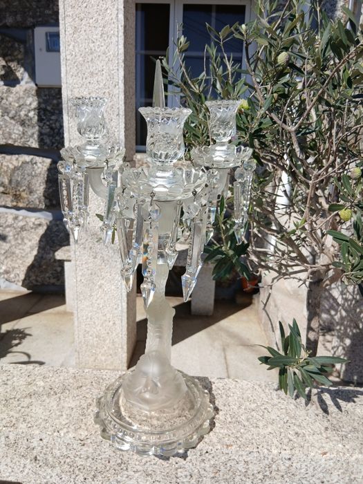 Lindíssimo  Candelabro Em Cristal
