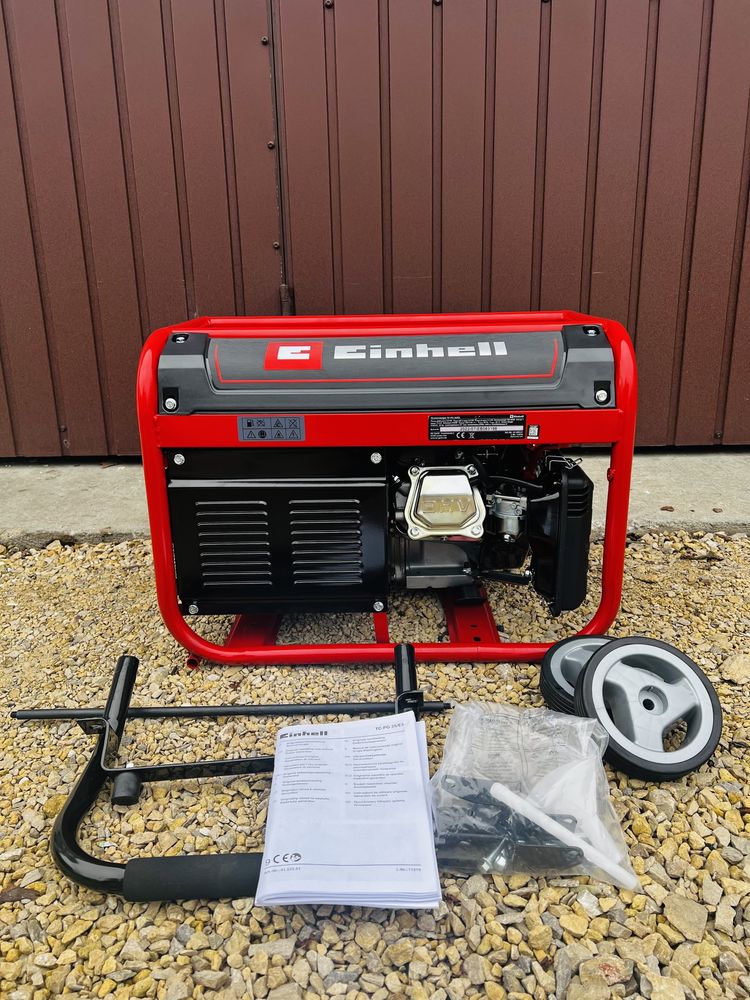 Agregat prodotwórczy Einhell 3100W + AVR + Koła + Uchwyt NIEMIECKI