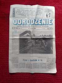 Zabytek PRL gazeta Odrodzenie od 12.09.1987