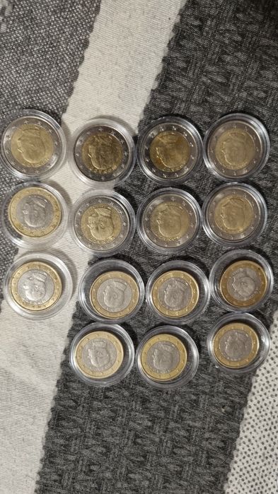 Várias moedas monaco, vaticano,sao marino,malta