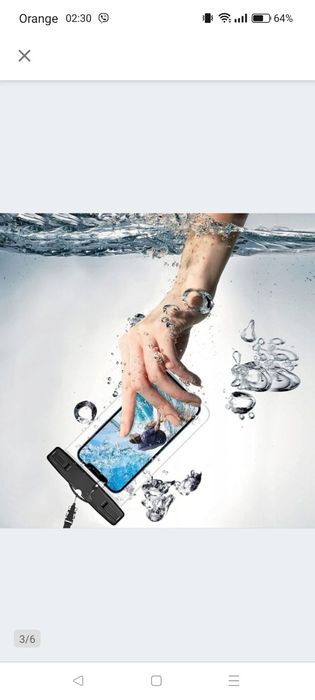 Pokrowiec etui wodoodporny do telefonu uniwersalny do wody