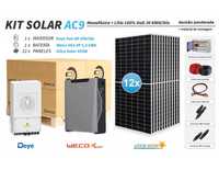 Kit 9 solar Auto-consumo 28 kWhdia 5kw lítio