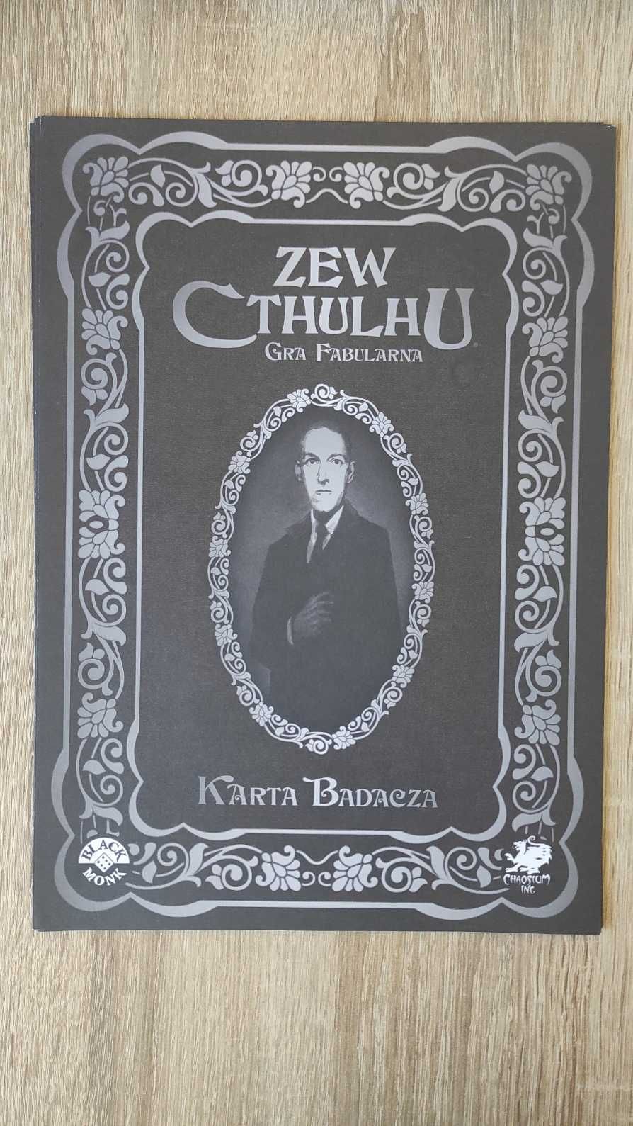 Zew Cthulhu RPG 1890 Karty Badaczy 5 sztuk