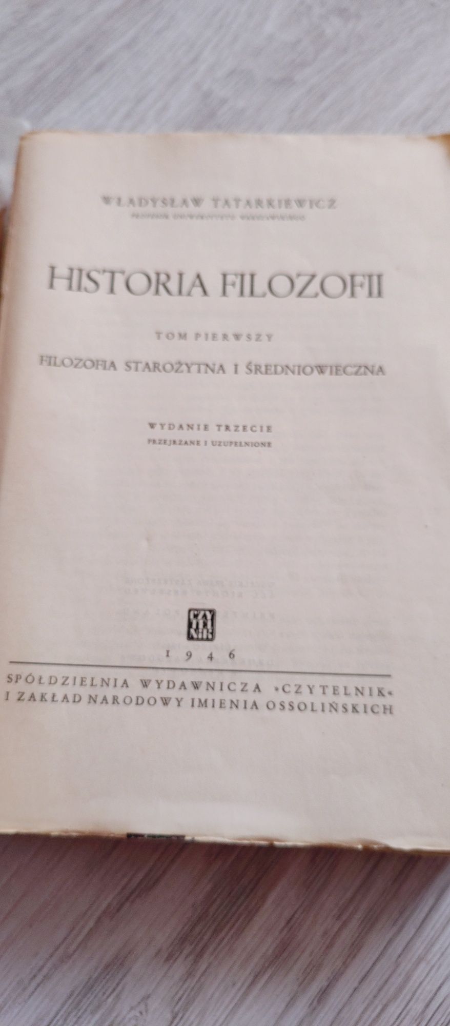 Książki historia filozofii Tatarkiewicz