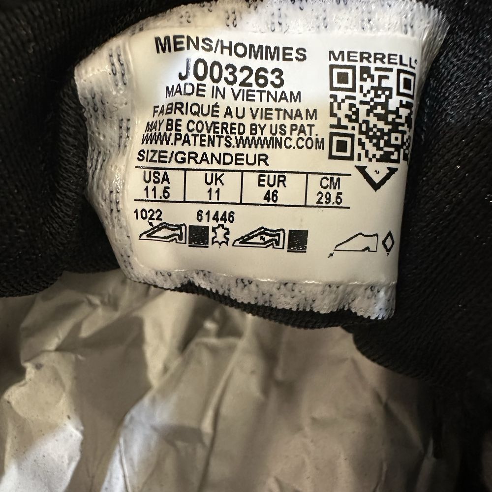 Merrell. Чоловічі кросівки. Оригінал. Нові. Шкіра. Розмір 46.