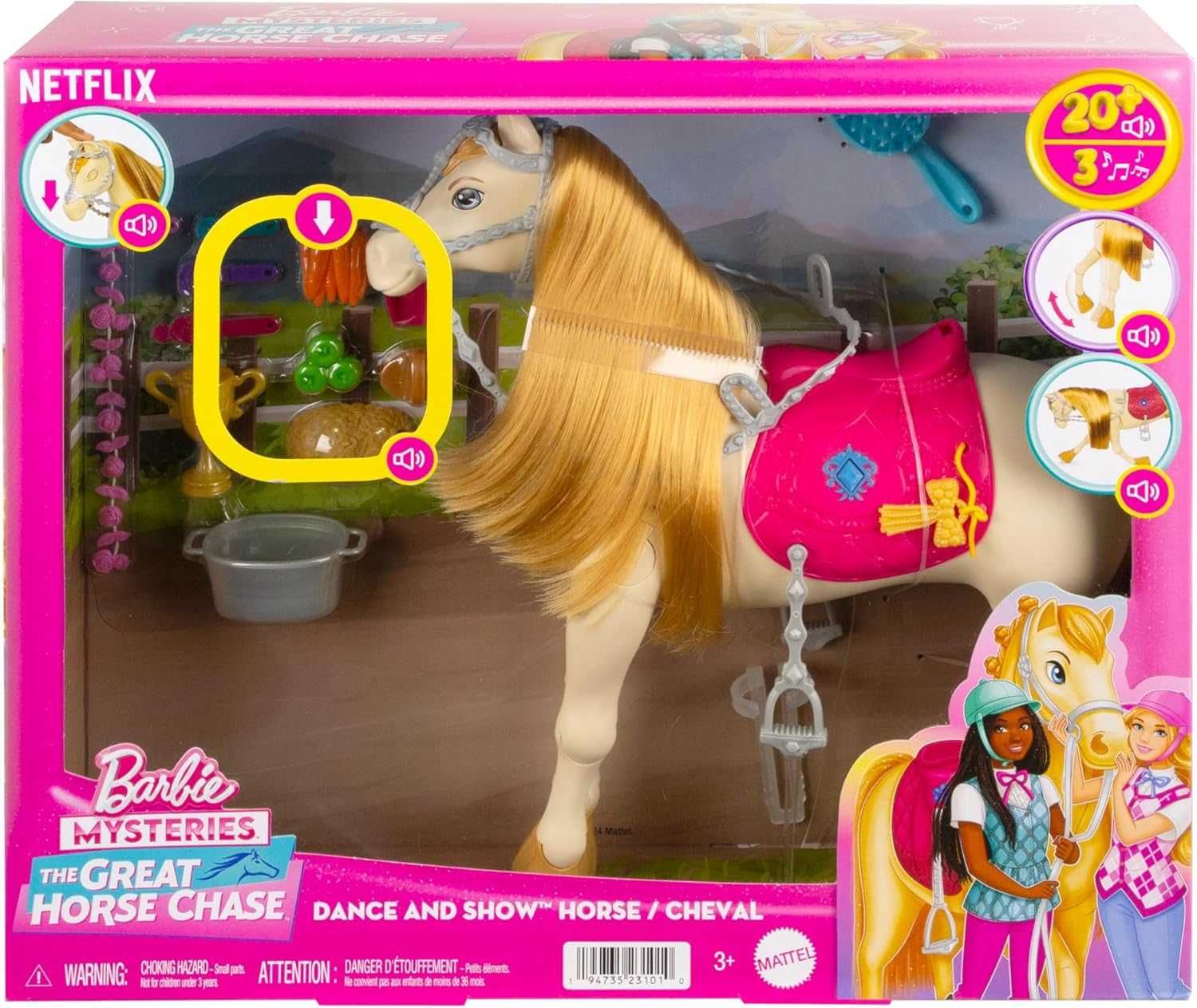 Барбі танцюючий кінь інтерактивний Barbie Horse with Sounds HXJ42