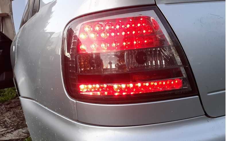 Lampy tyl - Smoke Tuning Led Diody -- Audi A4 b5--  Sedan 1994r-2001r