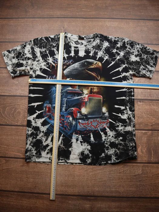 Wild Vintage Retro American USAwhite tshirt koszulka z krótkim rękawem