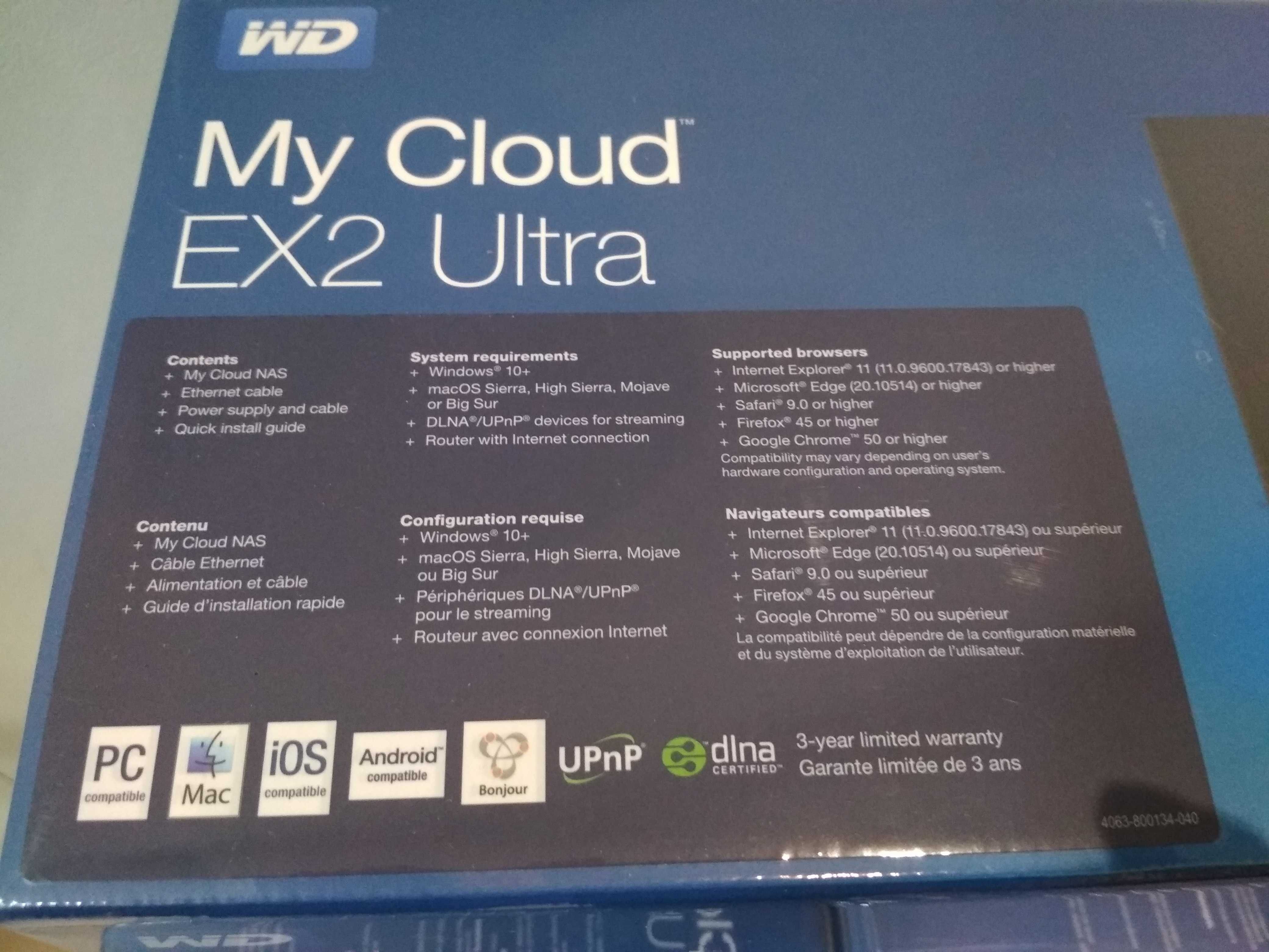 Мережевий накопичувач WD My Cloud EX2 Ultra 8Tb WD Red