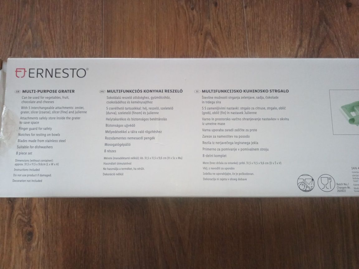 Nowy zestaw tarek ernesto 8 części Lidl