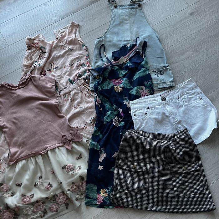 Paka ubranek dla dziewczynki, Benetton, Zara, H&M,