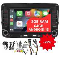 CARPLAY Radio samochodowe dla Volkswagen Golf 5 Passat B6 Skoda Seat