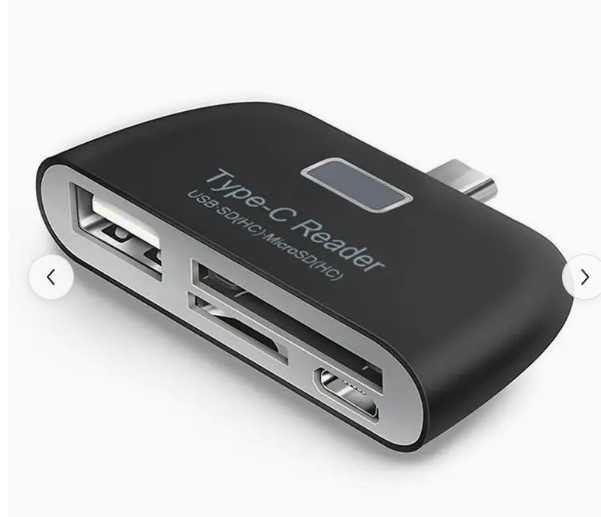 USB 3.1 Universal Tipo C Adaptador Leitor De Cartão OTG