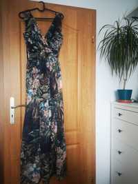 Roco fashion, 34 XS, sukienka długa, kwiaty, NOWA, komunia, wesele