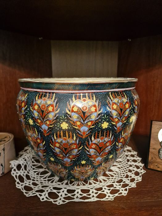 Donica ręcznie malowana