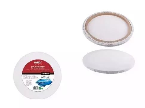 Podobrazie okrągłe 30x30x1.6cm 380g/m2. MP Main Paper. Nowy Produkt