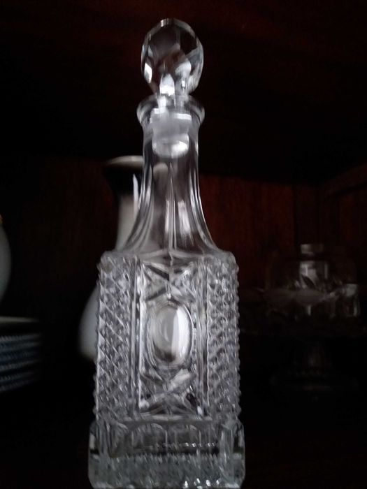 Garrafa frasco raro muito bonita cristal
