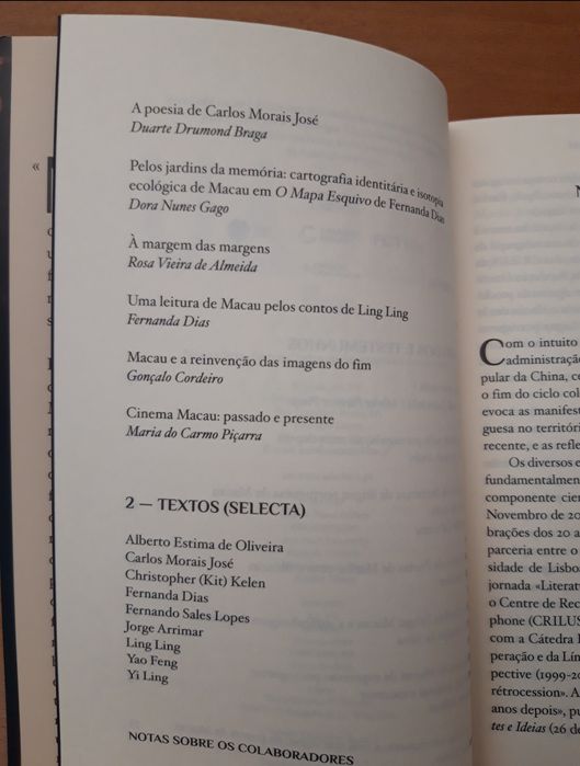 Livro "Macau: Novas Leituras"