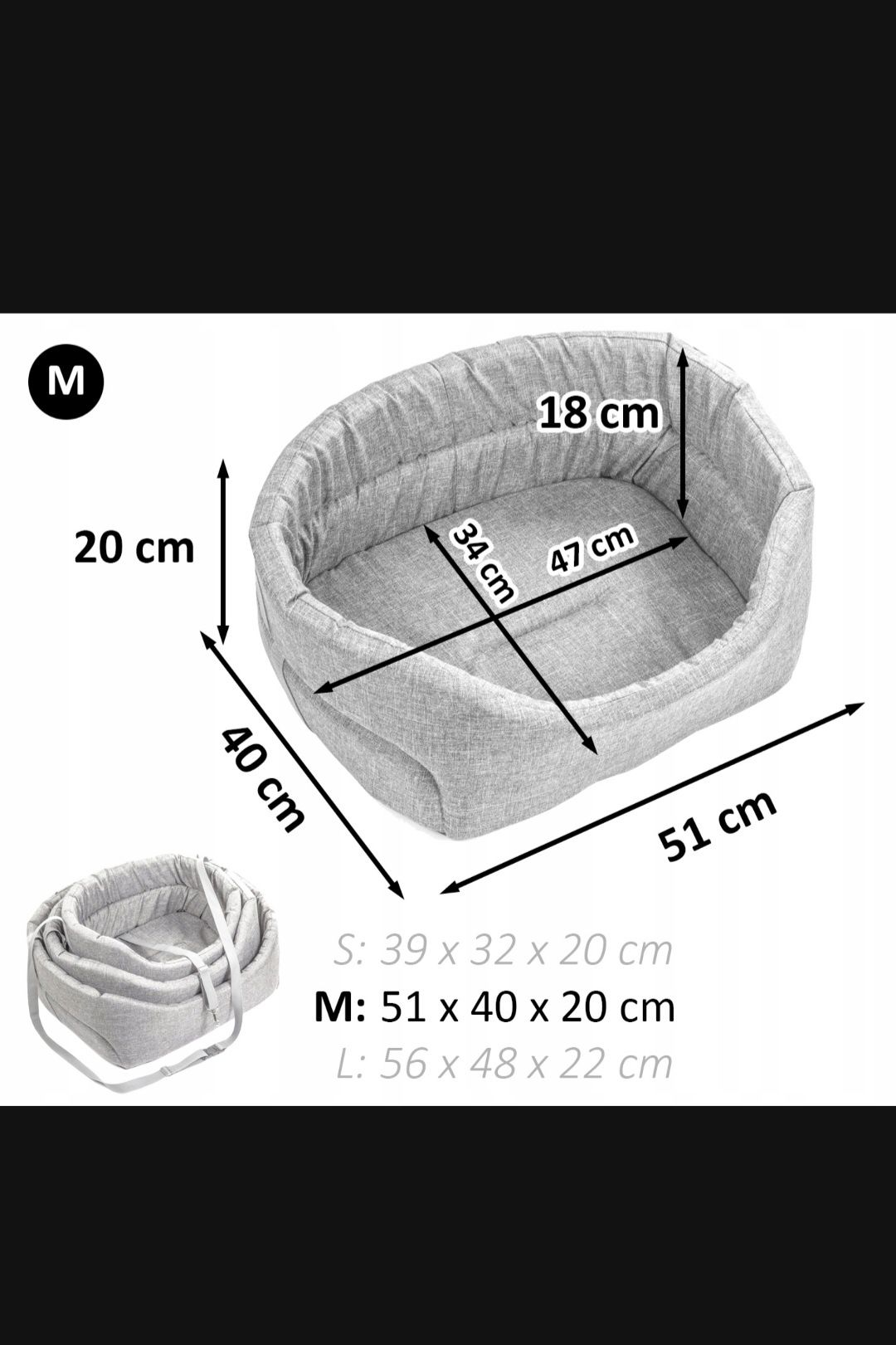 Transporter dla psa M 51x40x20