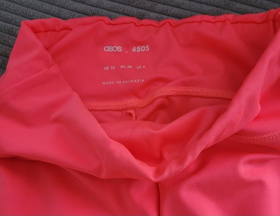 Asos krótkie legginsy neonowe