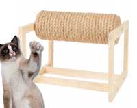 DRAPAK DLA KOTA rolka drewniany ergonomiczna zabawka dla kota