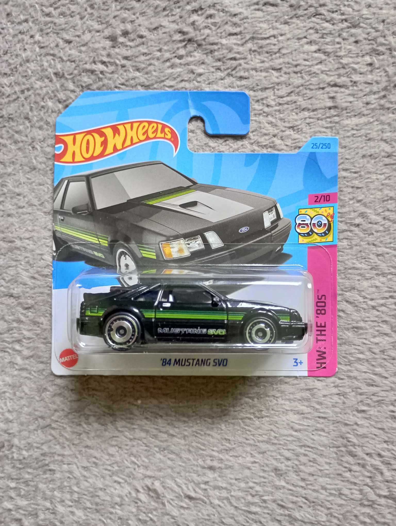 Hot wheels '84 FORD MUSTANG SVO samochodzik model resorak