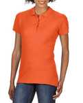 Polo damskie GILDAN Softstyle Double Pique pomarańczowa S