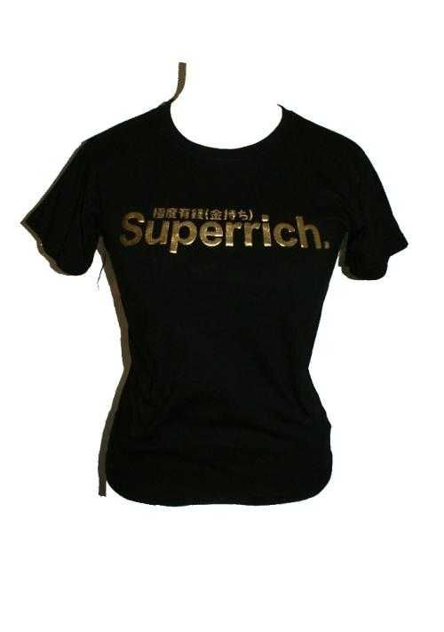 GLAM złoto koszulka damska T shirt Superrich M