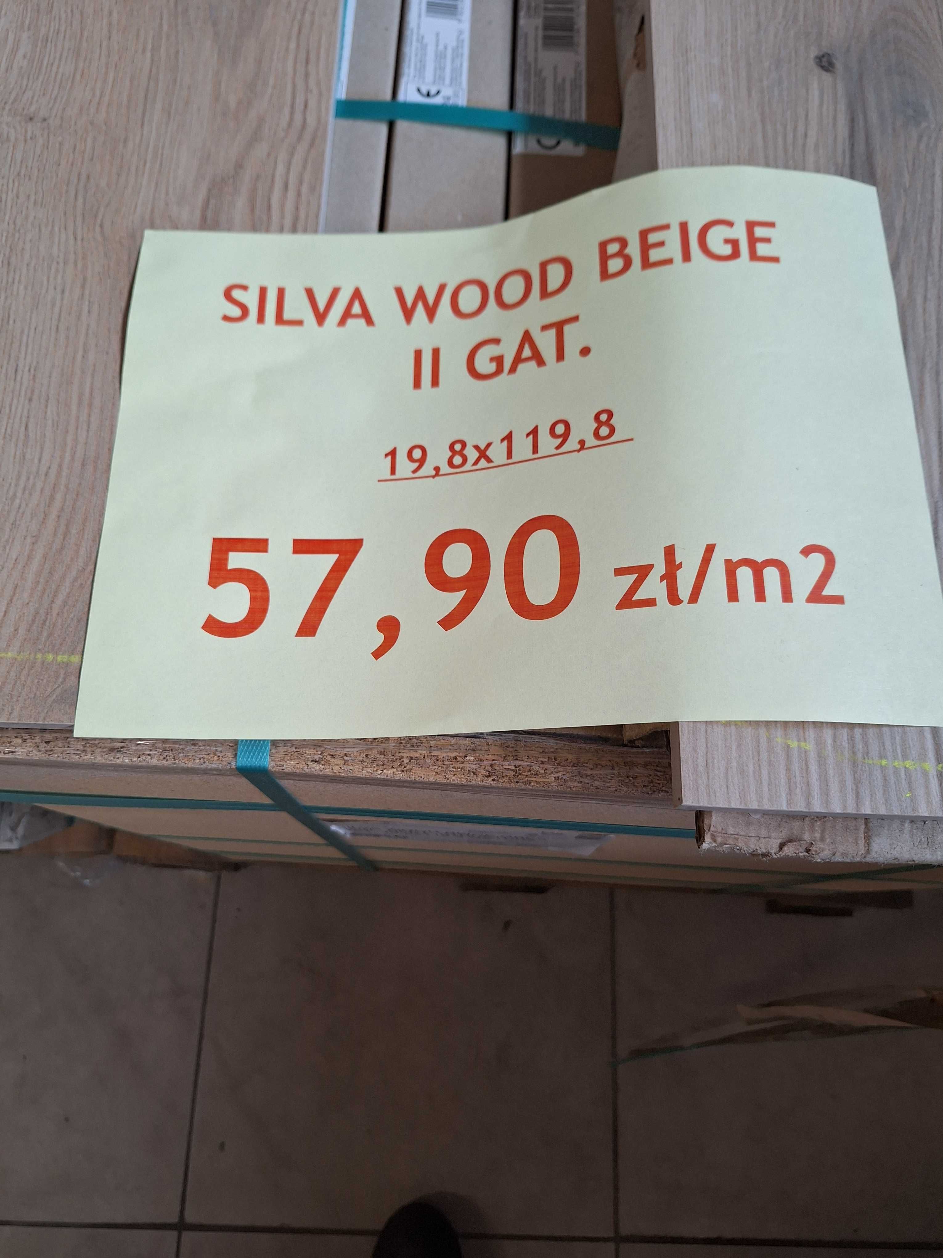 Płytka gresowa Paradyż Silva wood beige mat 19,8x119,8cm. 2 GATUNEK