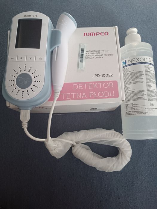 Detektor tętna płodu Jumper JPD-100E2, gratis nowy żel do USG