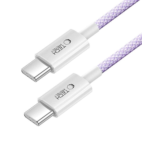 Kabel Tech-Protect Ultraboost Lite USB-C PD60W/3A 2m - fioletowy