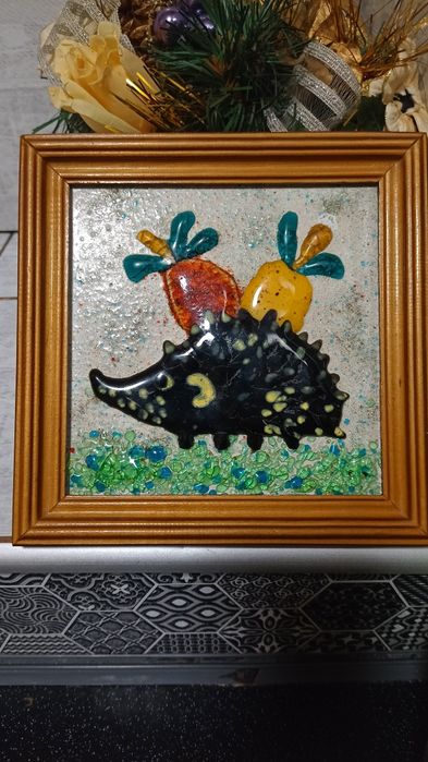 Картина стеклянное панно