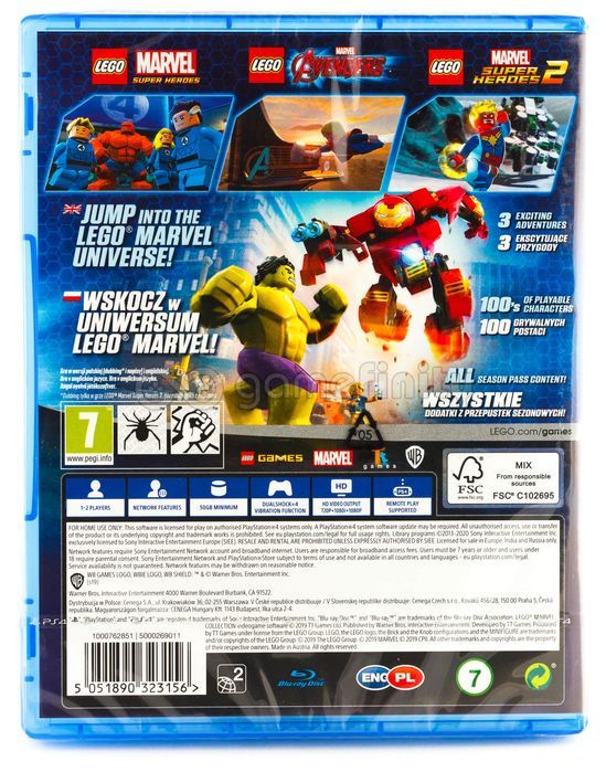 LEGO Marvel Collection Kolekcja PL (PS4) Gra nowa w folii