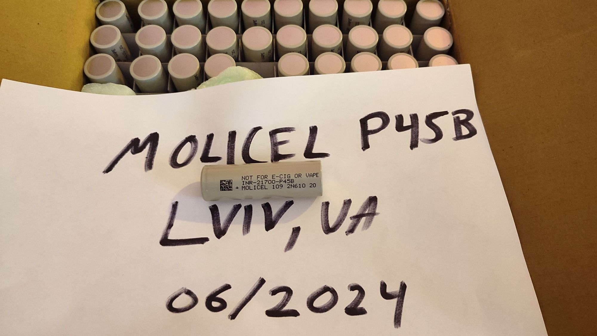 АВТЕНТИЧНИЙ Molicel P45B 21700 Потужний літій-іонний акумулятор 2023