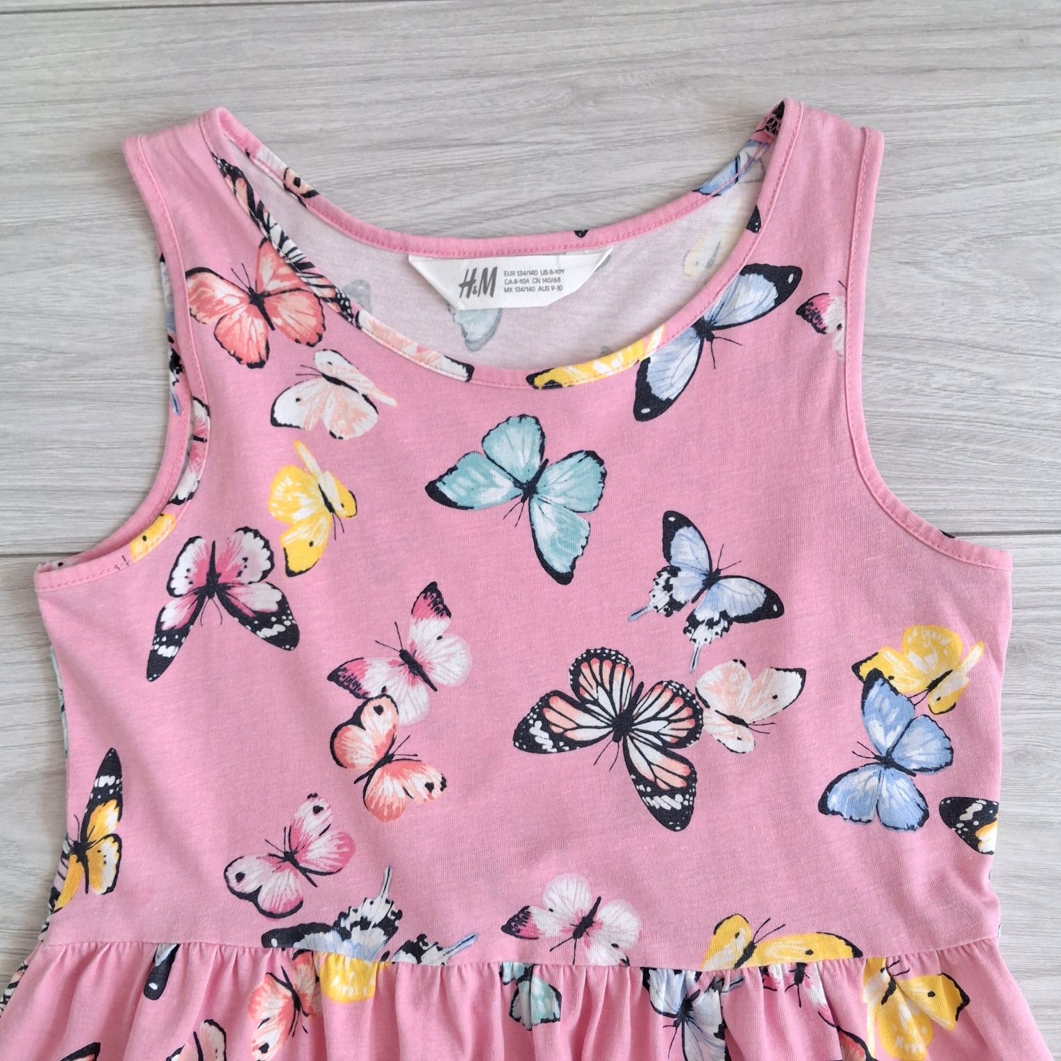 H&M letnia sukienka dla dziewczynki, rozmiar 134/140