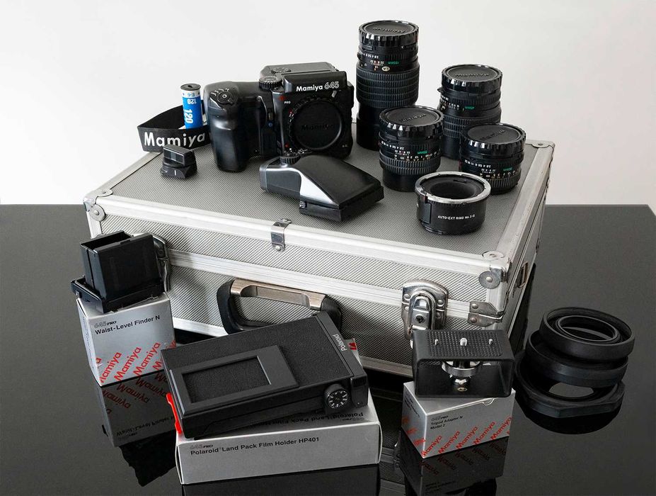 EXCELENTE Kit MAMIYA 645 PRO (tb vendo em separado)