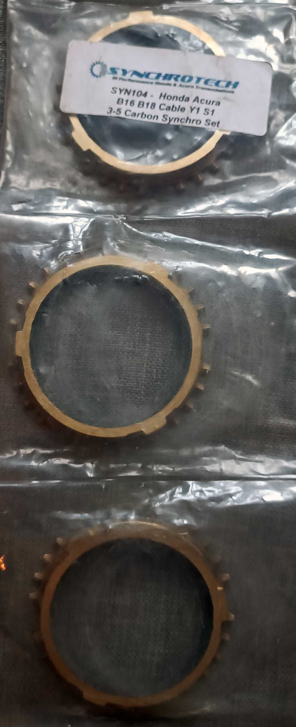 Carbonowe Synchronizatory Honda Civic CRX Integra B16 B18 Synchrotech