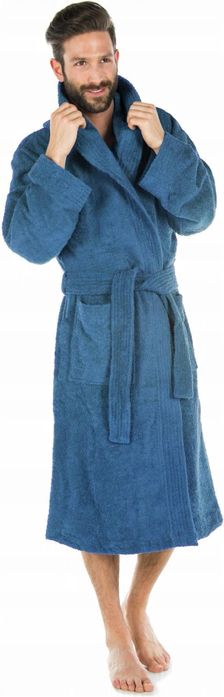 Zestaw 2szt Szlafrok niebieski r.M