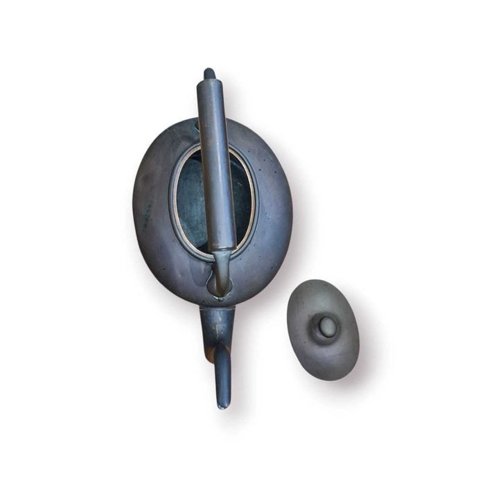 Chaleira Antiga em Cobre com Pega Elevada – 31 cm Alt. / 1,87 kg