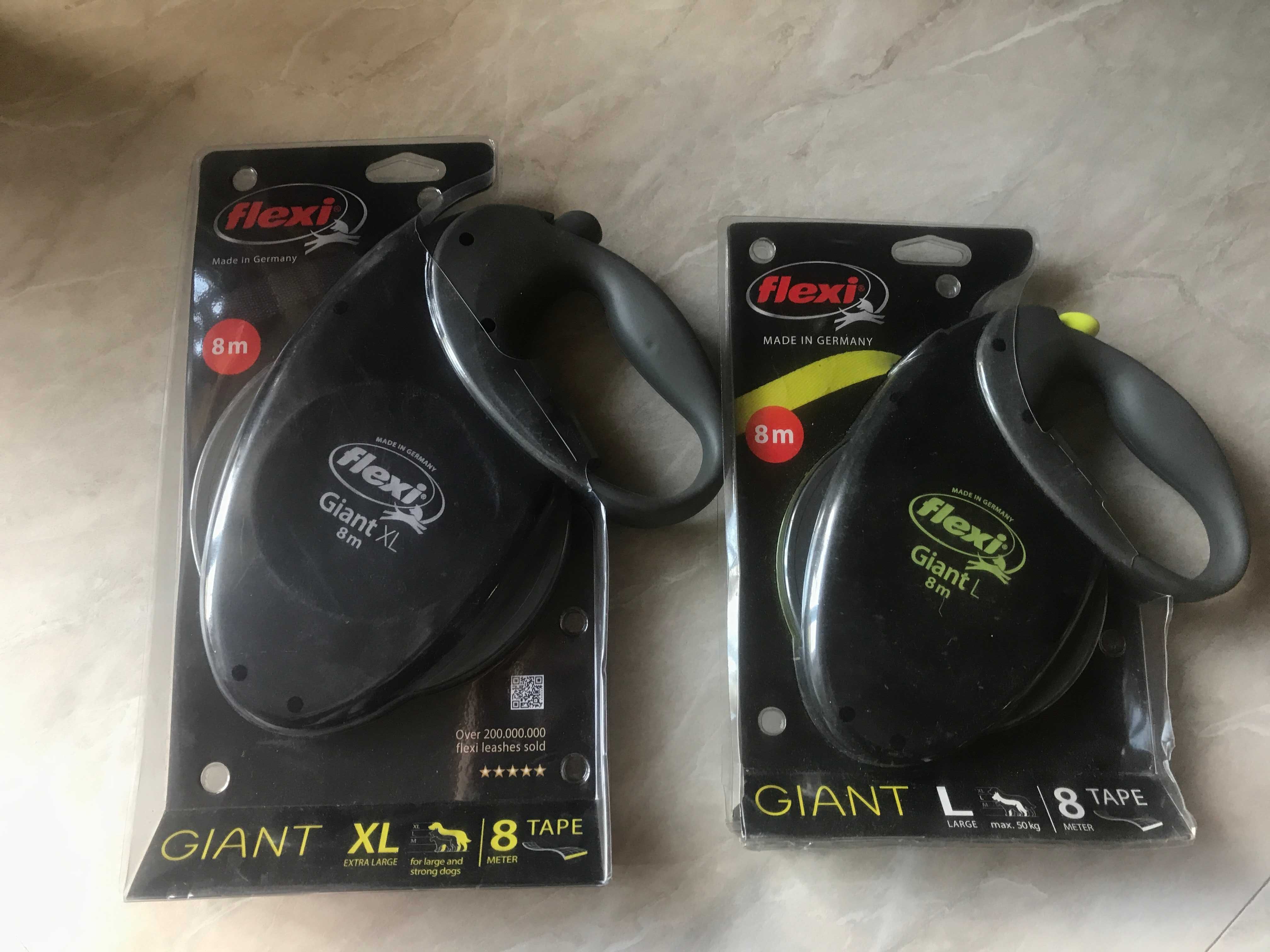 Smycze Flexi GIANT taśma zielona 8 m L 50 kg (Nowa)