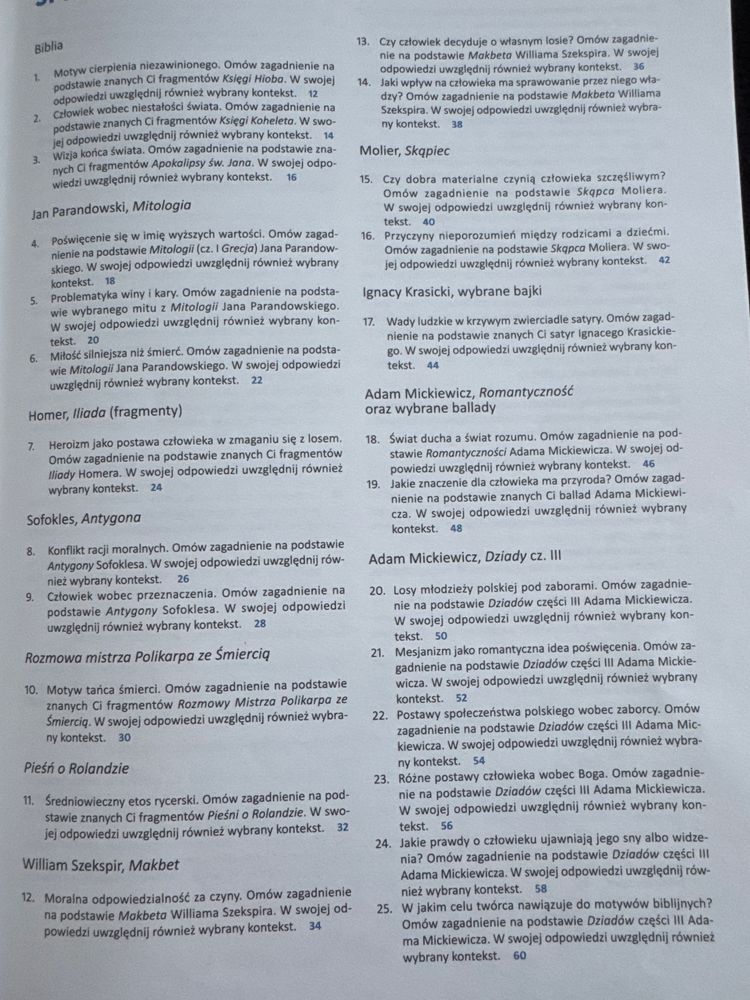 Język polski matura ustna